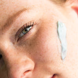 ageless anti-aging tallow face cream on cheek