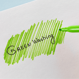 Greenwashing with green marker