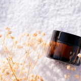 amber glass jar