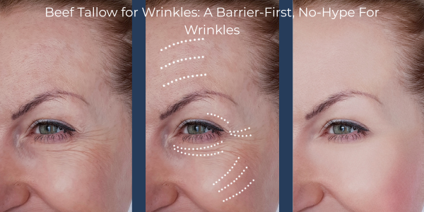 Beef Tallow for Wrinkles: A Barrier-First, No-Hype For Wrinkles