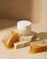 Tallow and honey balm Reddit: Tallow and Honey Balm jar on stone with fresh honeycomb
