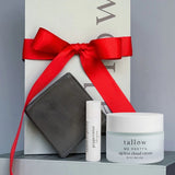 tallow gift set soap lip balm and anti aging ageless tallow cloud cream