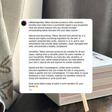 Social media graphic by Tallow Me Pretty showcasing tallow's skincare benefits for all skin types, highlighting its nourishing, gentle, and non-comedogenic properties.