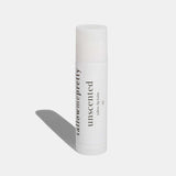unscented tallow lip balm white background with shadow