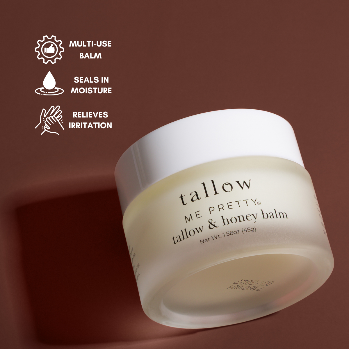 Tallow and honey balm benefits — multi-use, seals in moisture, relieves skin irritation