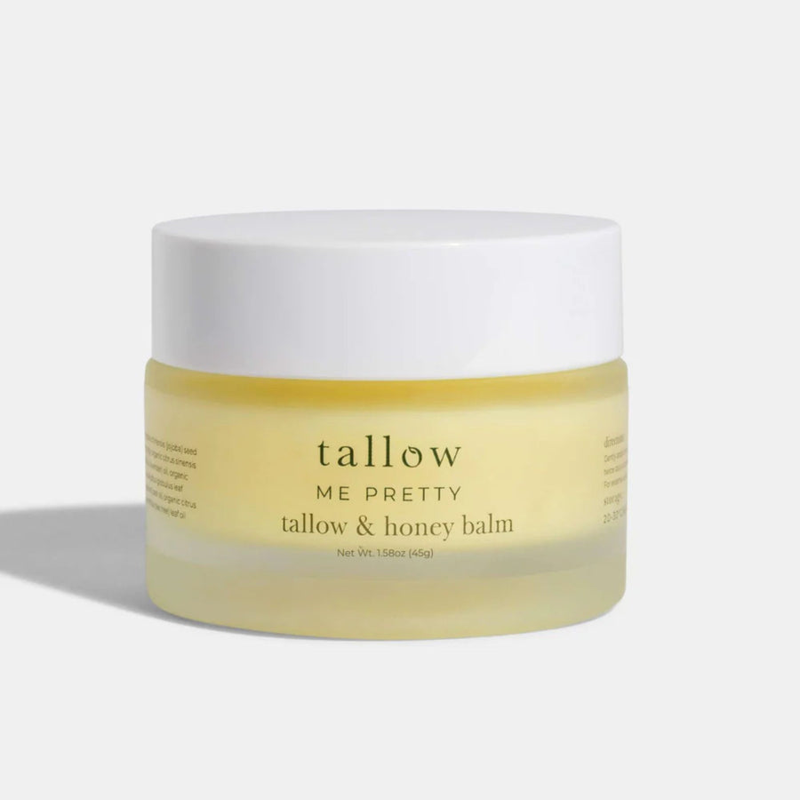 Tallow and Honey Balm multi-use tallow balm for barrier support, moisture retention, and very dry skin areas
