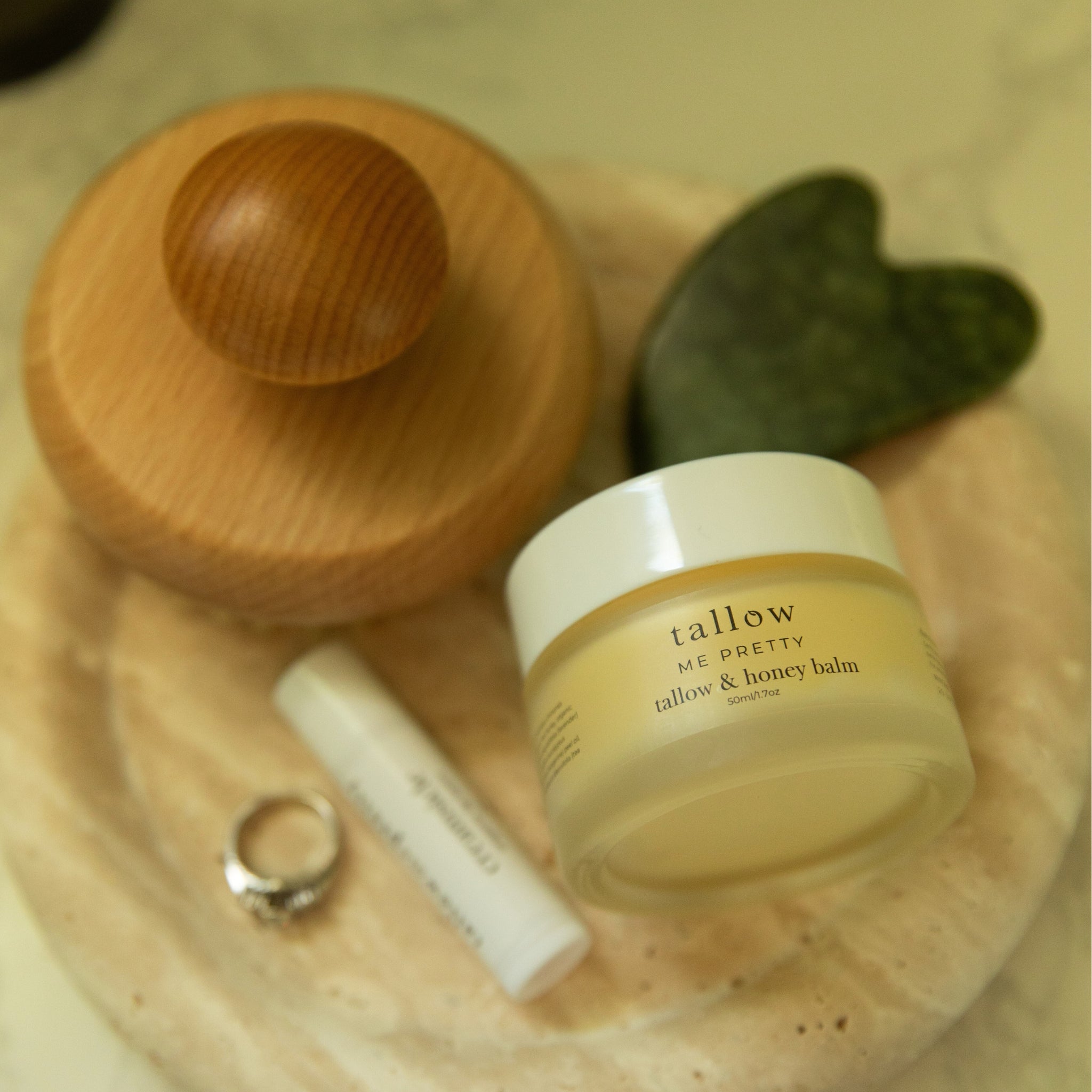 tallow and honey balm for eczema and dry skin

