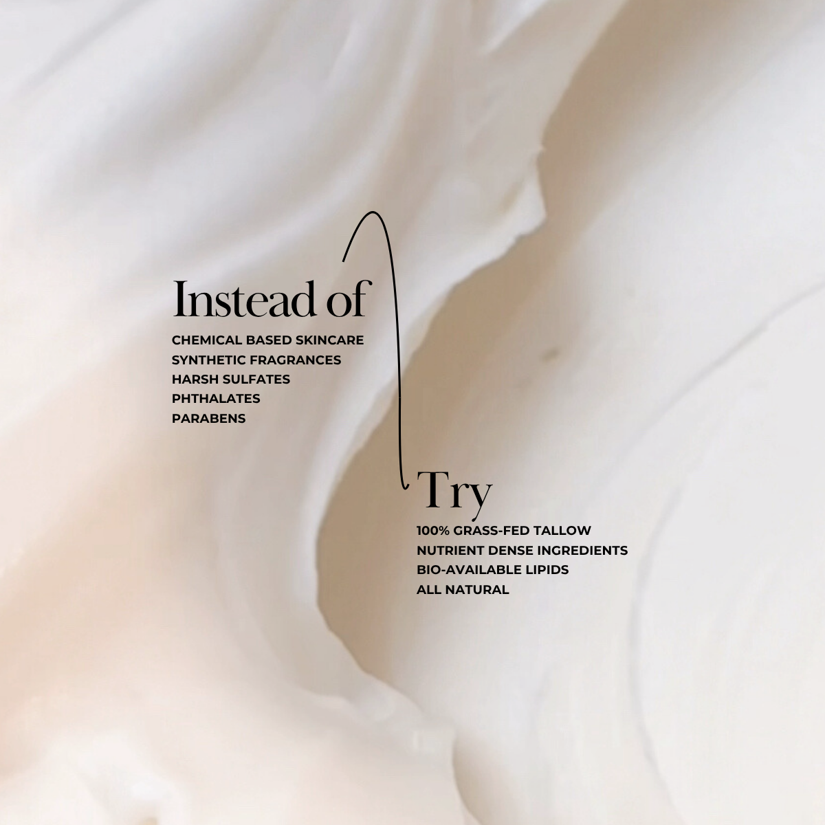 Why choose unscented cloud cream — grass-fed tallow, no parabens, sulfates or fragrance