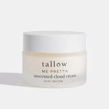 Tallow Me Pretty unscented cloud cream — 1.58oz fragrance-free tallow moisturizer jar